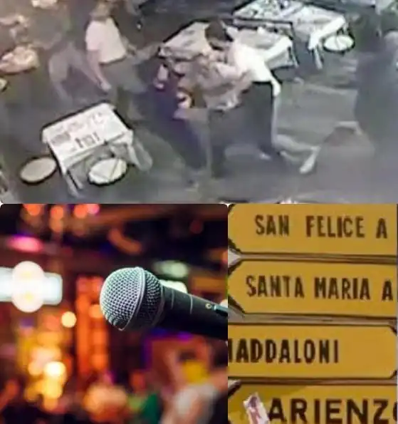 Energumeno tenta di strappare microfono alla cantante durante serata: scoppia la rissa