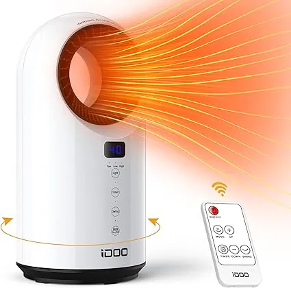 IDOO Termoventilatore a basso consumo energetico con display LED, a PREZZO STRACCIATO