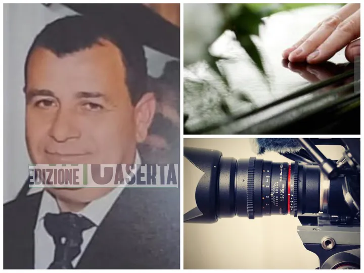 Telecamere delle forze dell’ordine durante la cerimonia privata di tumulazione del boss