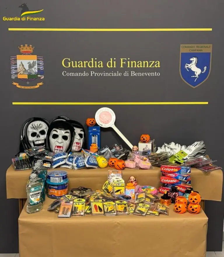 Halloween sicuro, Finanza sequestra 8mila prodotti cinesi
