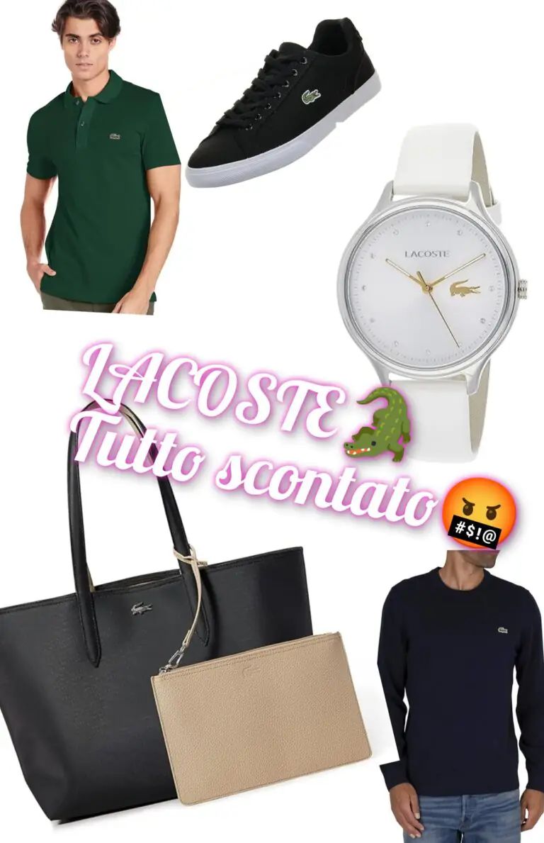 L’ intramondabile stile Lacoste lo trovi su Amazon, è tutto super scontato