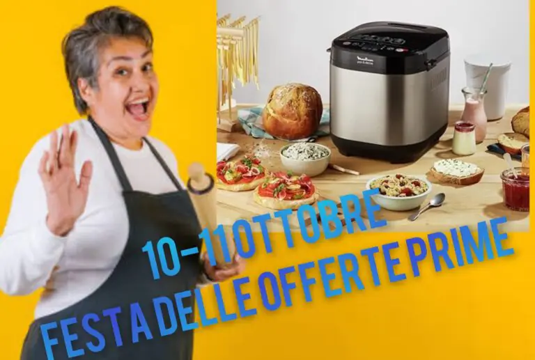 Festa delle OFFERTE PRIME: macchina del pane e robot da cucina Moulinex Pain & Délices costa solo 99 €