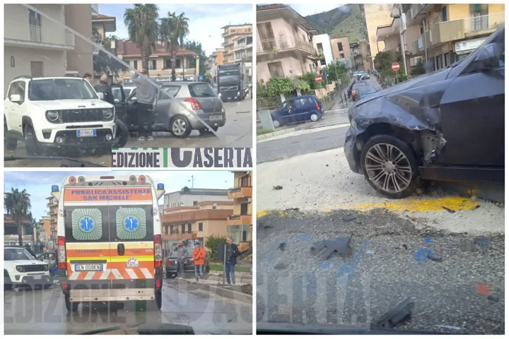 Incidente choc sul cavalcavia, coinvolte tre auto