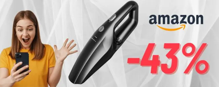 Aspirapolvere potente per auto a prezzo BOMBA su Amazon: solo 20€