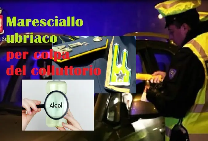 Maresciallo trovato ubriaco dopo incidente, lo salva odontoiatra: “Non è alcol, ma una cura”