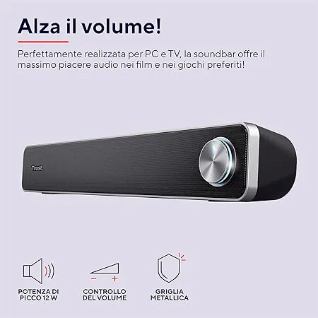 Trust Arys Soundbar con audio di alta qualità a solo 17€: AFFARE imperdibile Black Friday