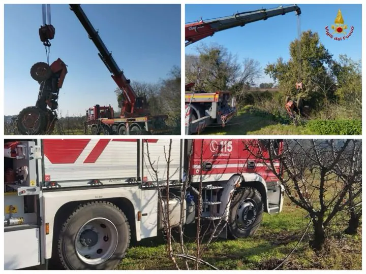 Finisce nel canale col trattore, identificata la vittima