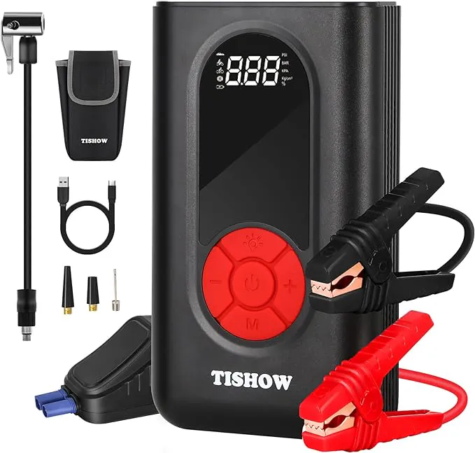 TISHOW Avviatore Batteria Auto 4 IN 1: con lo sconto segreto risparmi il 42%, ecco il codice