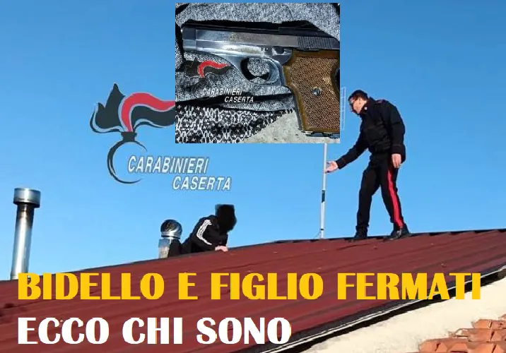 Fuga sui tetti per sfuggire al blitz, arrestato per armi bidello della scuola col figlio. NOMI E FOTO