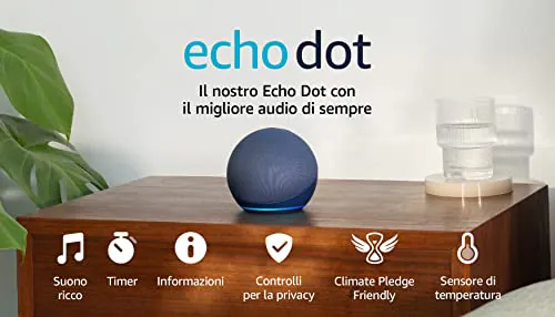Occasione imperdibile su Amazon: Echo Dot (5ª generazione) SCONTATO del 40%