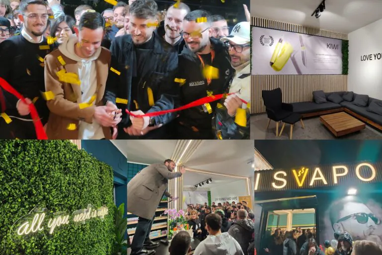 Grande inaugurazione per lo store ‘Qui Svapo’ sul viale Carlo III