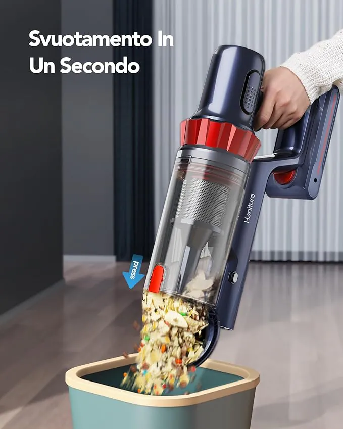 Aspirapolvere HONITURE senza fili: elevata potenza di aspirazione. Doppio sconto imperdibile