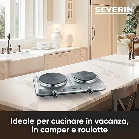 Fornello elettrico con doppia piastra Severin: Potente e facile da utilizzare, costa pochissimo