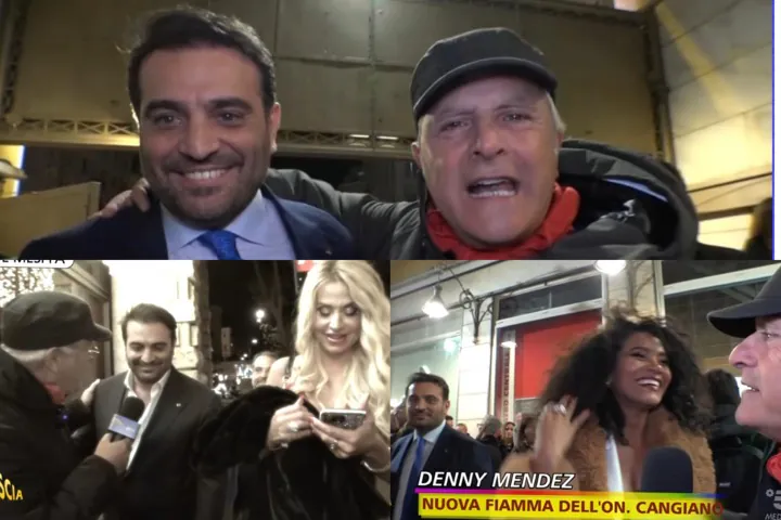 L’onorevole casertano a Sanremo con l’ex Miss Italia, la reazione della Marini: Fa il politico o il buffone?