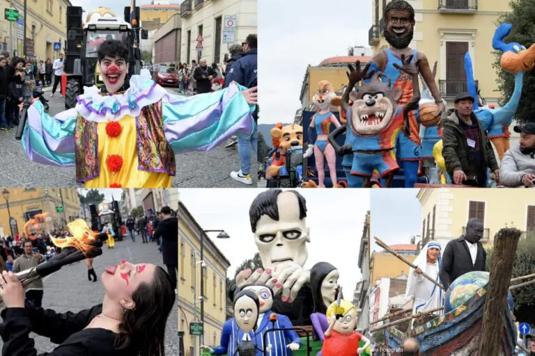 Carnevale a Caserta, grande successo per i carri allegorici