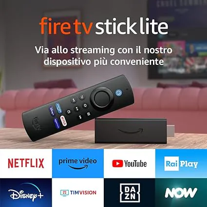 Amazon Fire TV Stick Lite con telecomando per Alexa a prezzo SPECIALE (-11%)