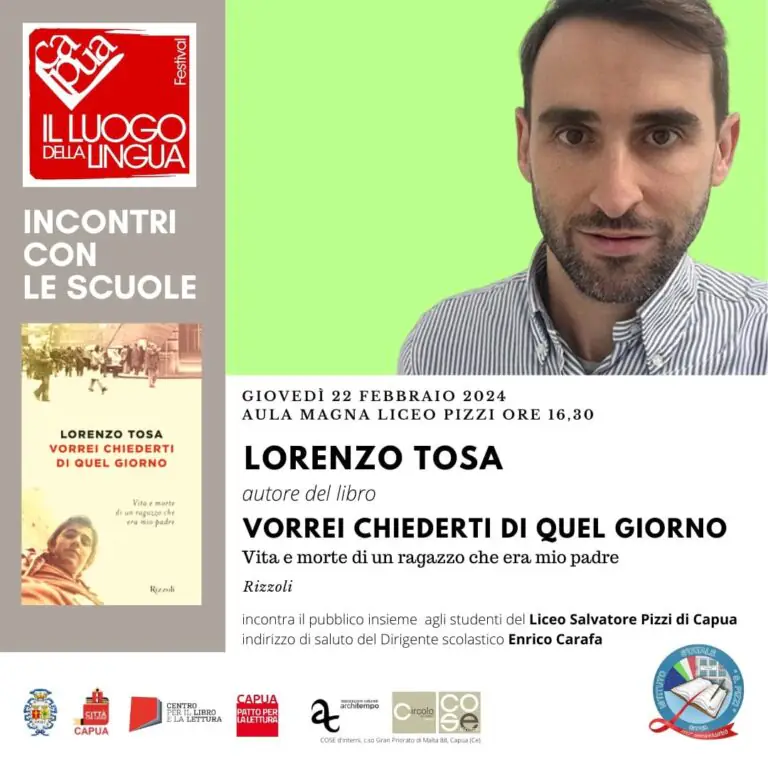 Liceo Salvatore Pizzi, presentazione del nuovo libro “Vorrei chiederti di quel giorno”