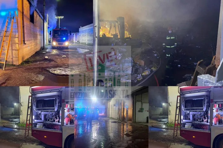 Capannone di un ingrosso alimentari in fiamme: ecco come ha avuto origine il rogo