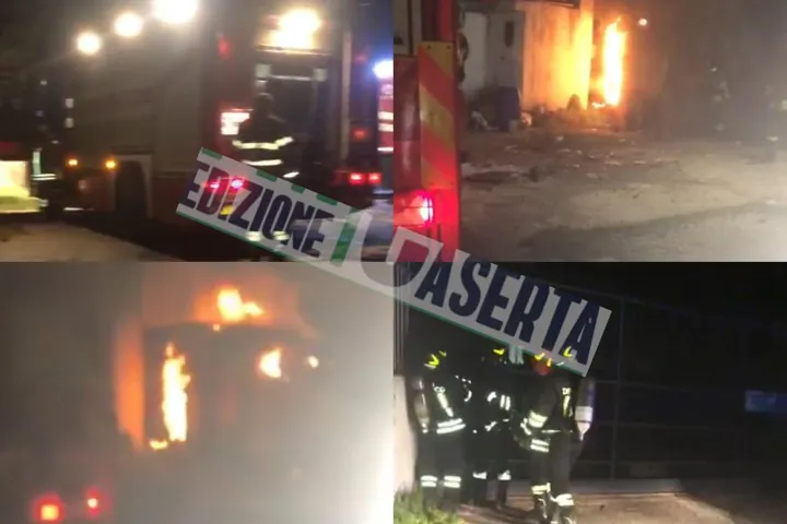 Fiamme nella periferia della valle, incendiato un deposito