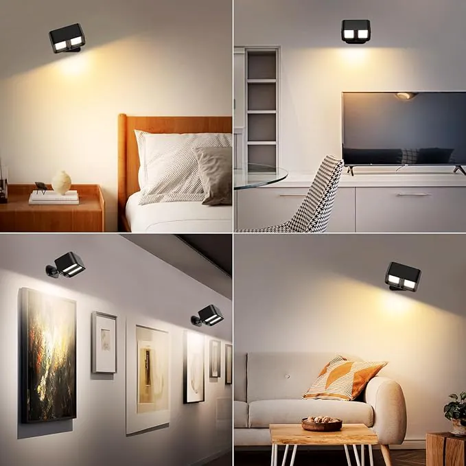 Lampade da parete ricaricabile regolabile con telecomando: costano pochissimo OGGI su Amazon (12€)