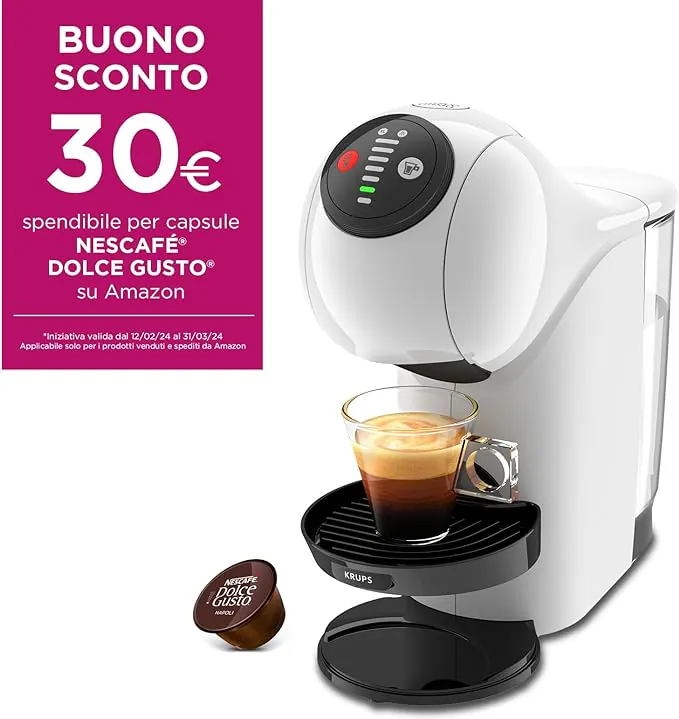 Krups Genio S: oggi UN’AFFARE unico su Amazon grazie alle Offerte di Primavera