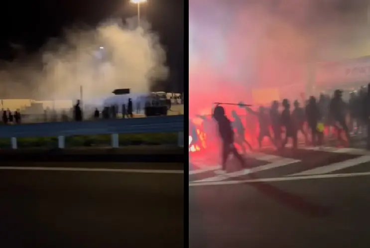 Agguato ultras nel Casertano, scontri e bombe anche sulla carreggiata
