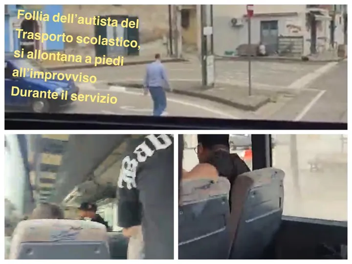 Autista del trasporto scolastico molla gli studenti sul bus in moto e ne combina di tutti i colori