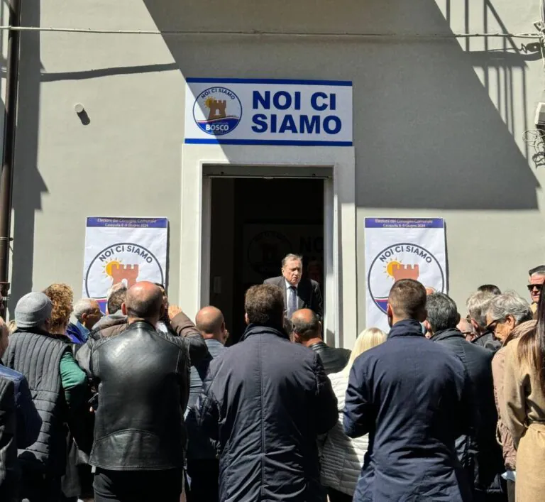 Bosco inaugura il comitato elettorale di ‘Noi ci siamo’