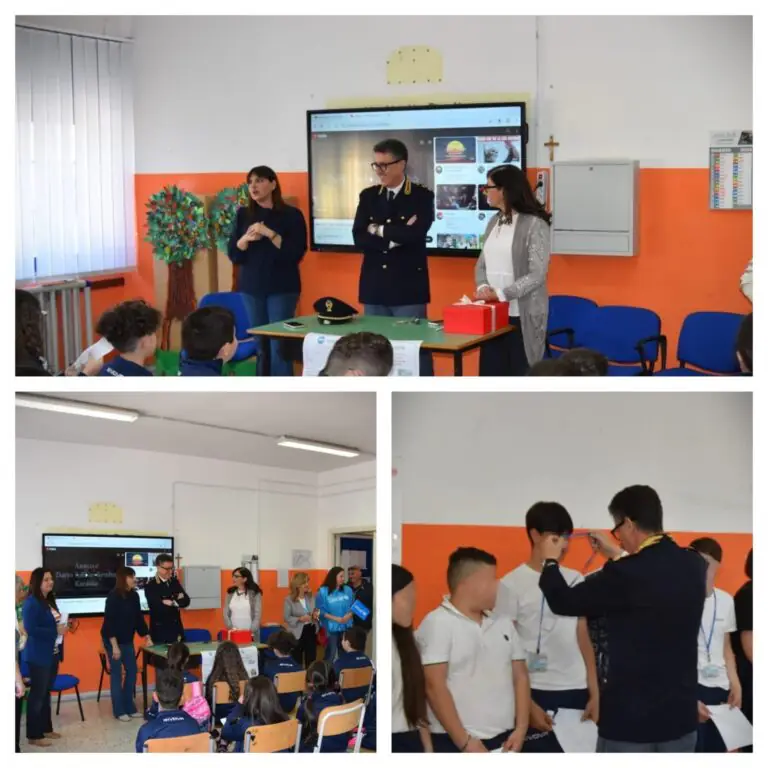 Polizia all’iniziativa anti-bullismo presso istituto scolastico “Beethoven”