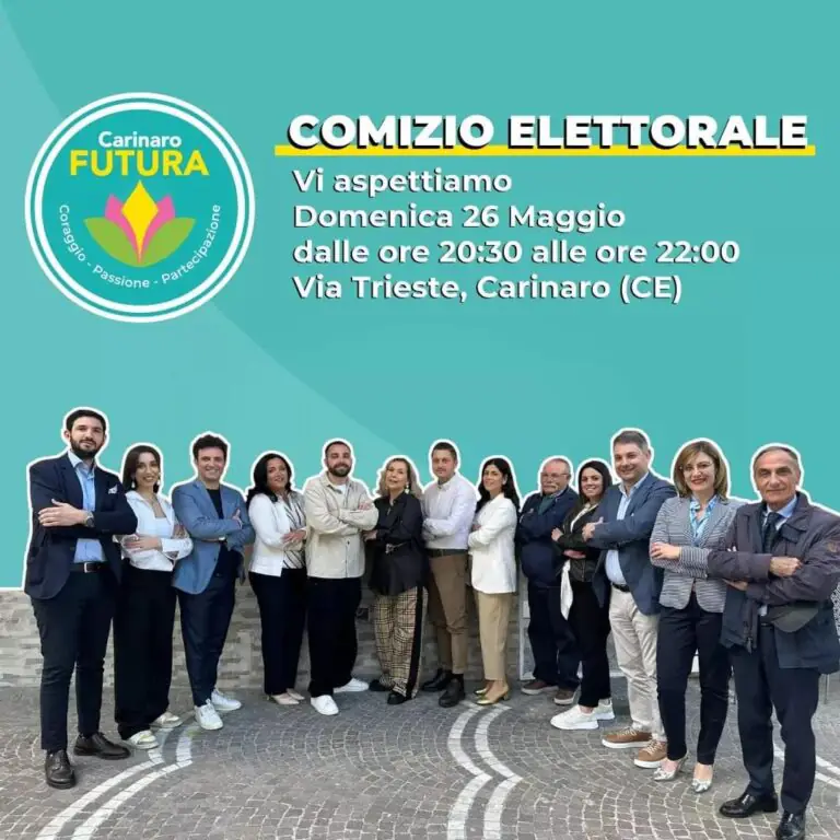 Elezioni, “Carinaro Futura”: apertura campagna elettorale