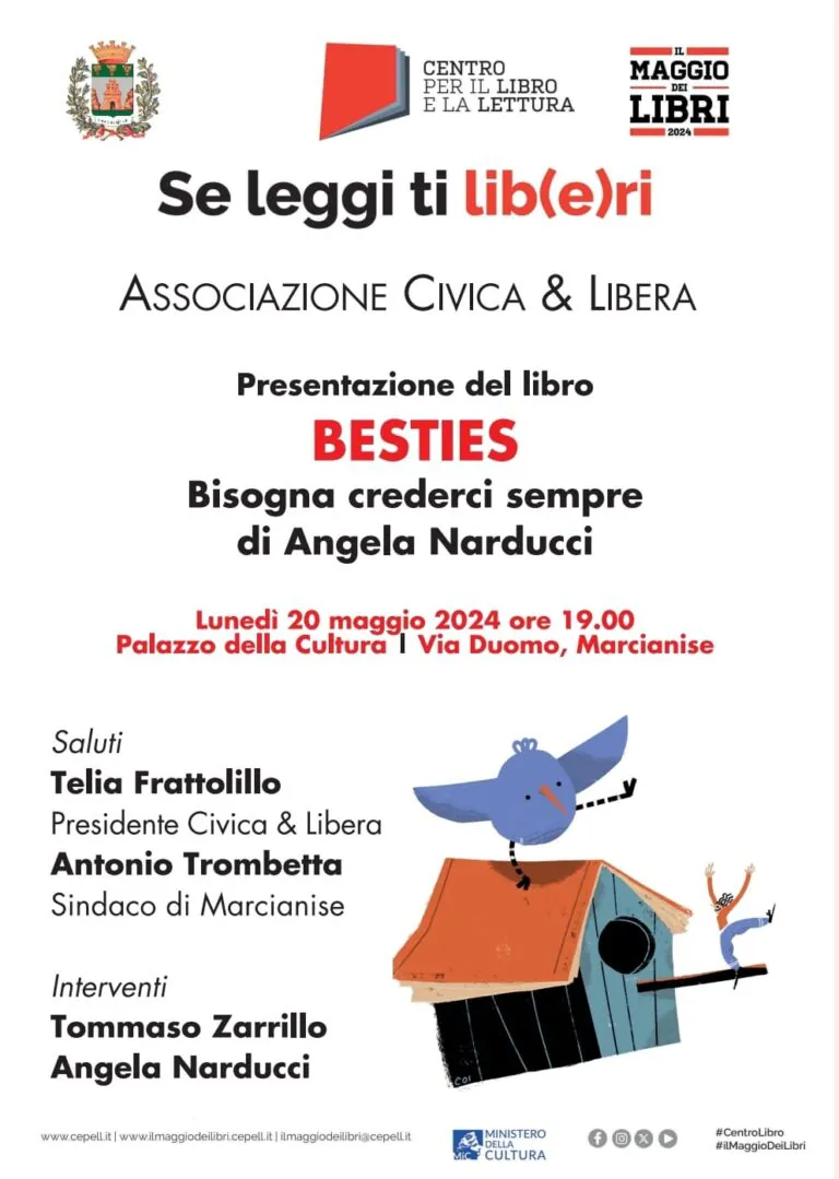 “Besties”: presentazione del libro di Angela Narducci