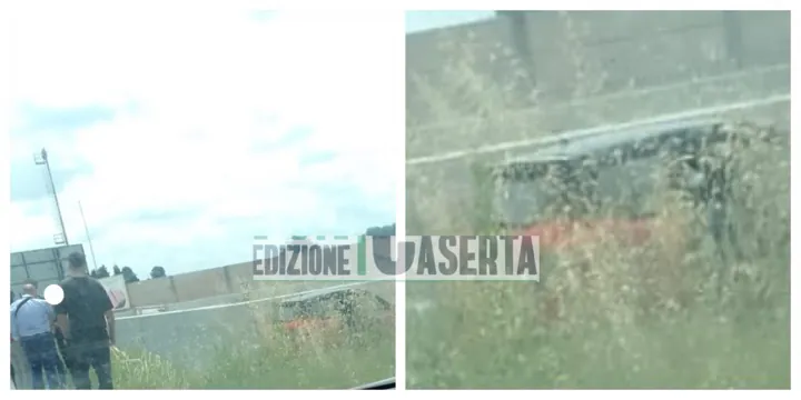 Incidente choc: mini auto finisce fuori strada e centra un muro