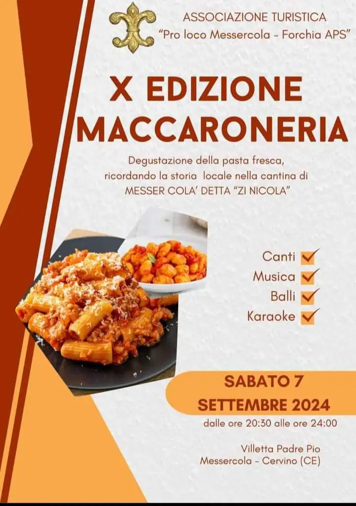 Maccaroneria: si riparte con la decima edizione. Il programma
