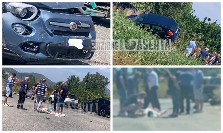 Incidente choc in periferia: auto si ribalta