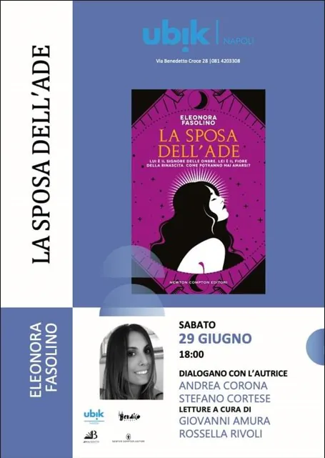 La scrittrice Eleonora Fasolino riscrive il mito e presenta il suo nuovo libro a Napoli