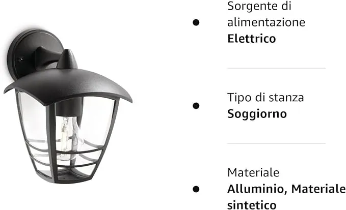 Philips LED Lampada da Parete Creek: PAGHI solo 16€ per un’Illuminazione Elegante e Efficiente