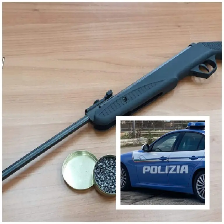Perde le staffe e inizia a sparare in strada con fucile a ‘modesta’ capacità offensiva. Fermato