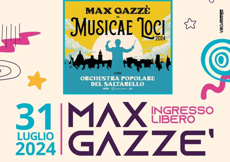 Max Gazzè in concerto nel Casertano. Appuntamento il 31 luglio, ingresso libero, ecco dove