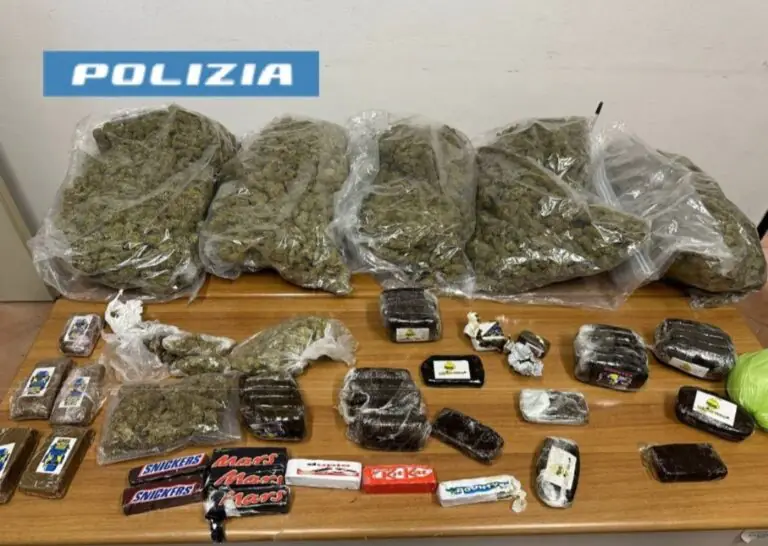 Ricercato catturato, polizia scopre base della droga tra due province