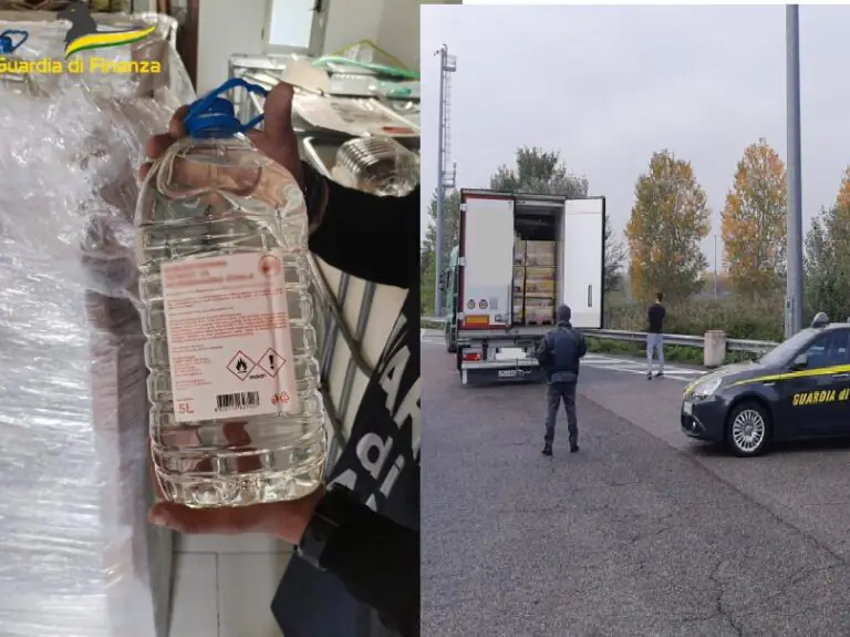 Frode milionaria sull’alcol, nel Casertano laboratori clandestini di gin e limoncello