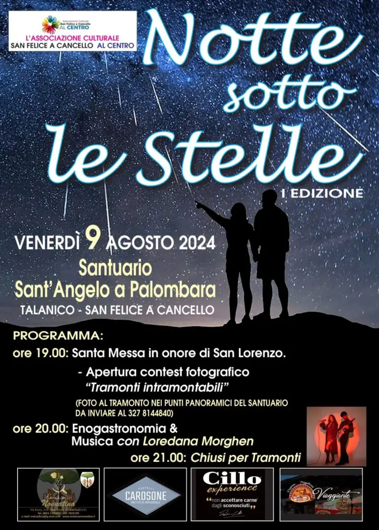 “Notte sotto le Stelle”: serata ad alta quota tra cibo, musica e divertimento