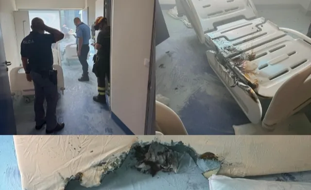 Detenuto dà fuoco al pronto soccorso