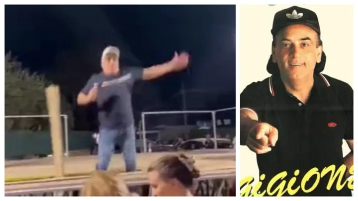 Disavventura sul palco per Gigione durante la performance di ‘Trapanarella’