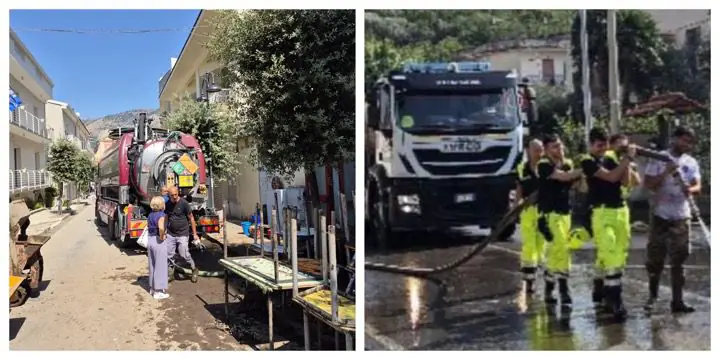 Scuola travolta dalla colata di fango: lezioni rinviate a data da destinarsi