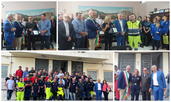 Frana, l’amministrazione Nuzzo premia i pompieri eroi e la Protezione civile regionale