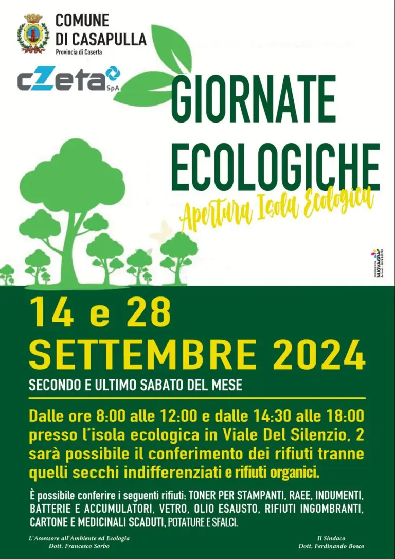 “Giornate Ecologiche”: due sabato dedicati alla cura dell’ambiente