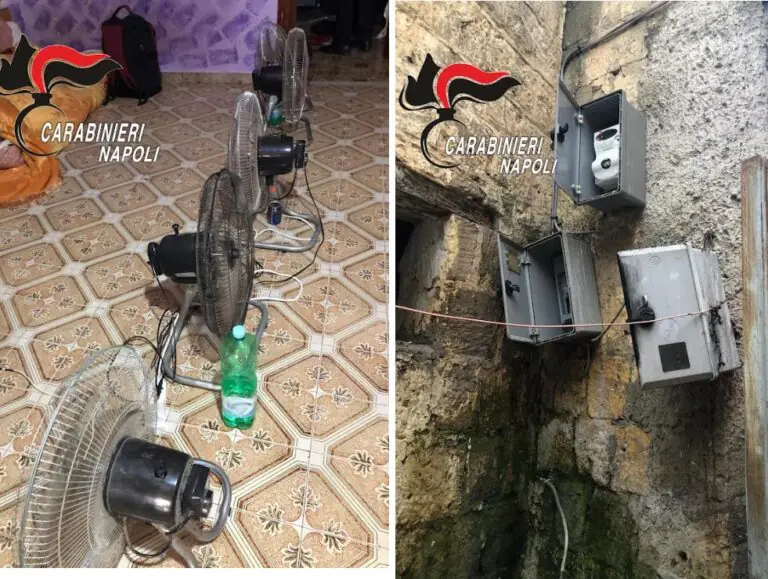 Blitz in una palazzina con 10 appartamenti: tutti abusivi e con corrente rubata