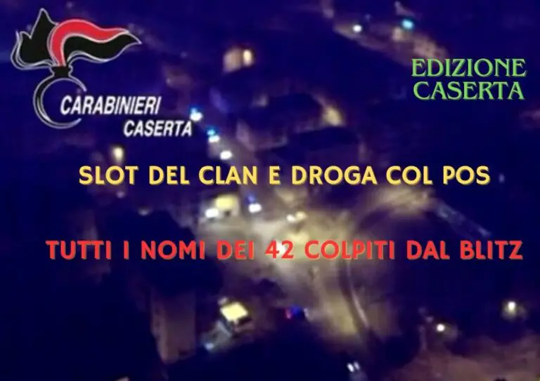 TUTTI I NOMI. Monopolio del clan su droga e slot, ecco i 42 colpiti dal blitz