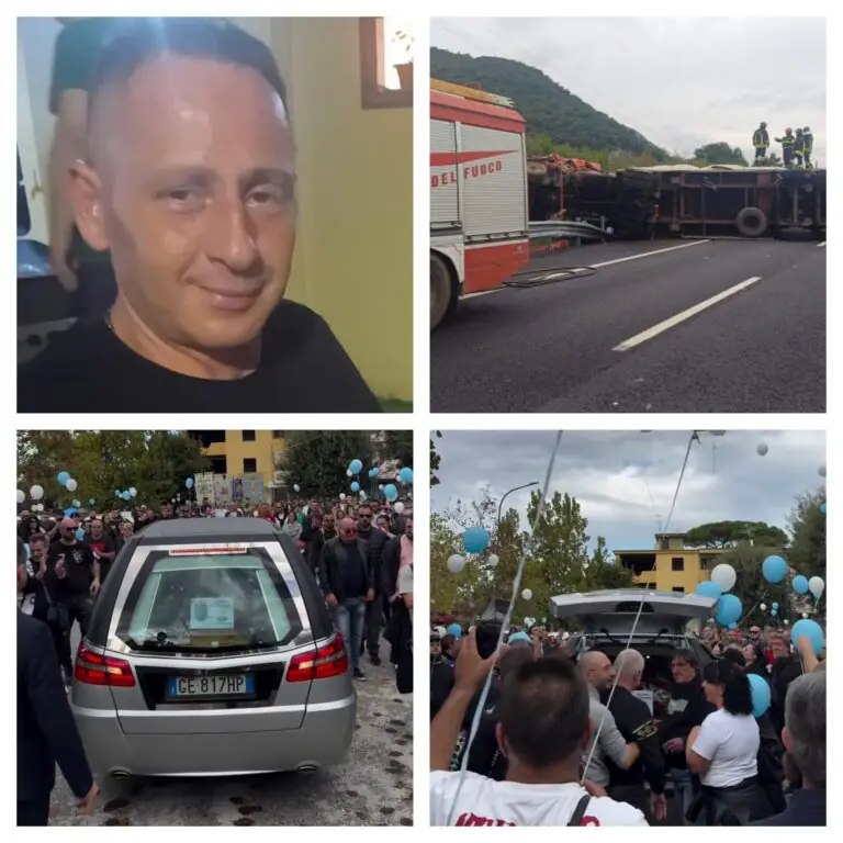 Muore nel tragico incidente: palloncini e lacrime per l’addio ad Antonio