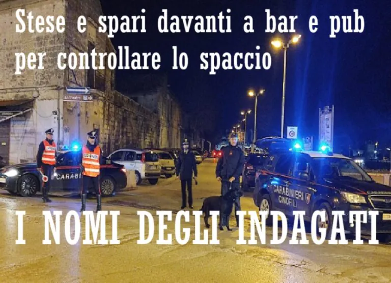 TUTTI I NOMI. Nuove leve dello spaccio tra stese e pestaggi, 12 indagati